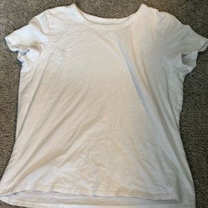 American Eagle white shirt sleeve t-shirt.